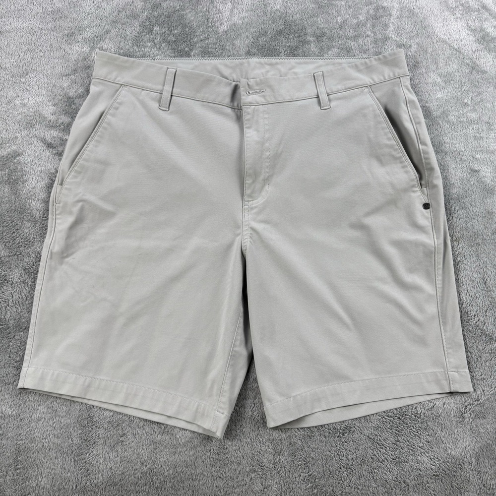 Vuori Meta Performance Short 8" Pants Size 36 Winter Gray *** See Notes ***